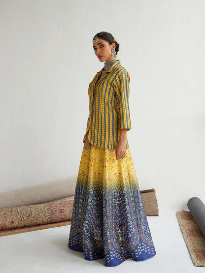 Women's Yellow Floral Co-Ord Set
