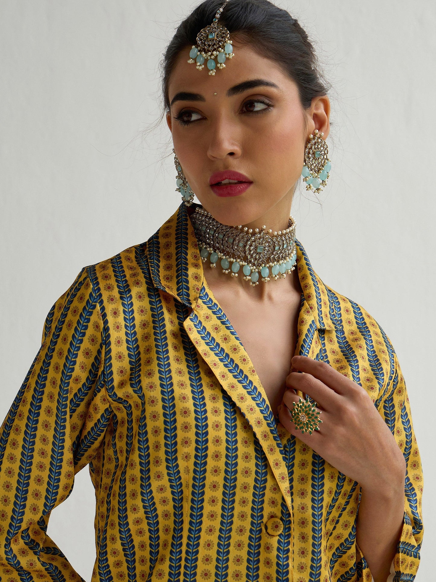 Women's Yellow Floral Co-Ord Set