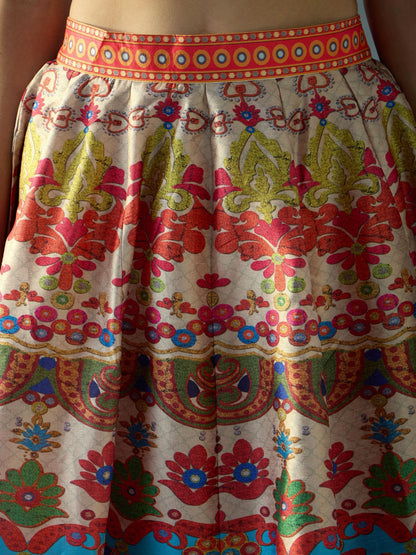 Women's Beige Floral Co-Ord Set