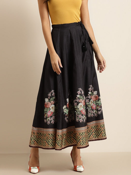 Women's Black Floral Kali