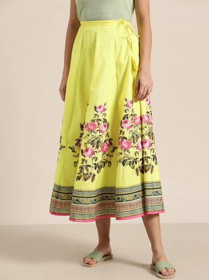 Women's Yellow Floral Kali