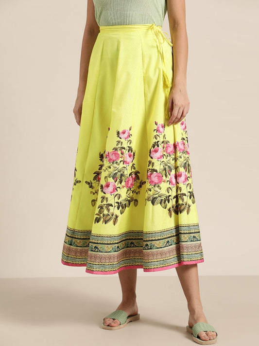 Women's Yellow Floral Kali