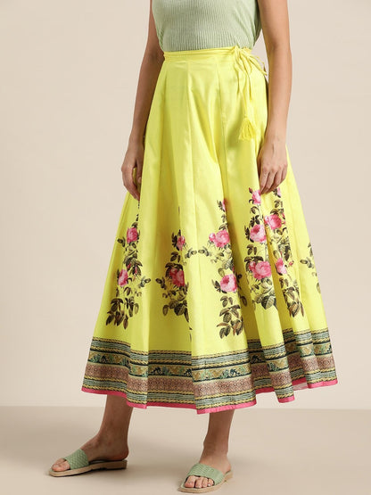 Women's Yellow Floral Kali