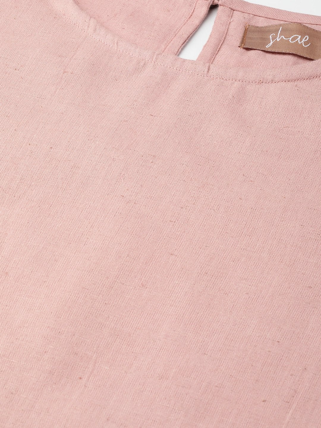 Women's Baked Pink Frill Detail Top