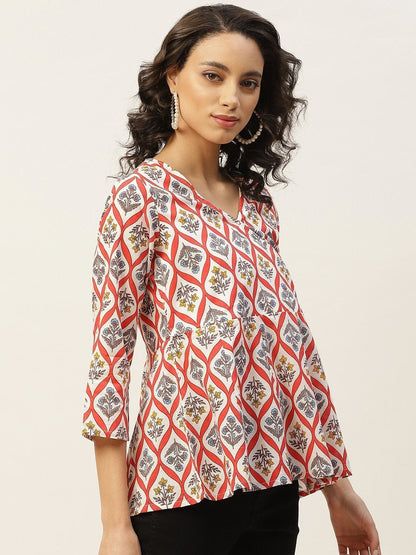 Women's Red Floral Wrap Anarkal