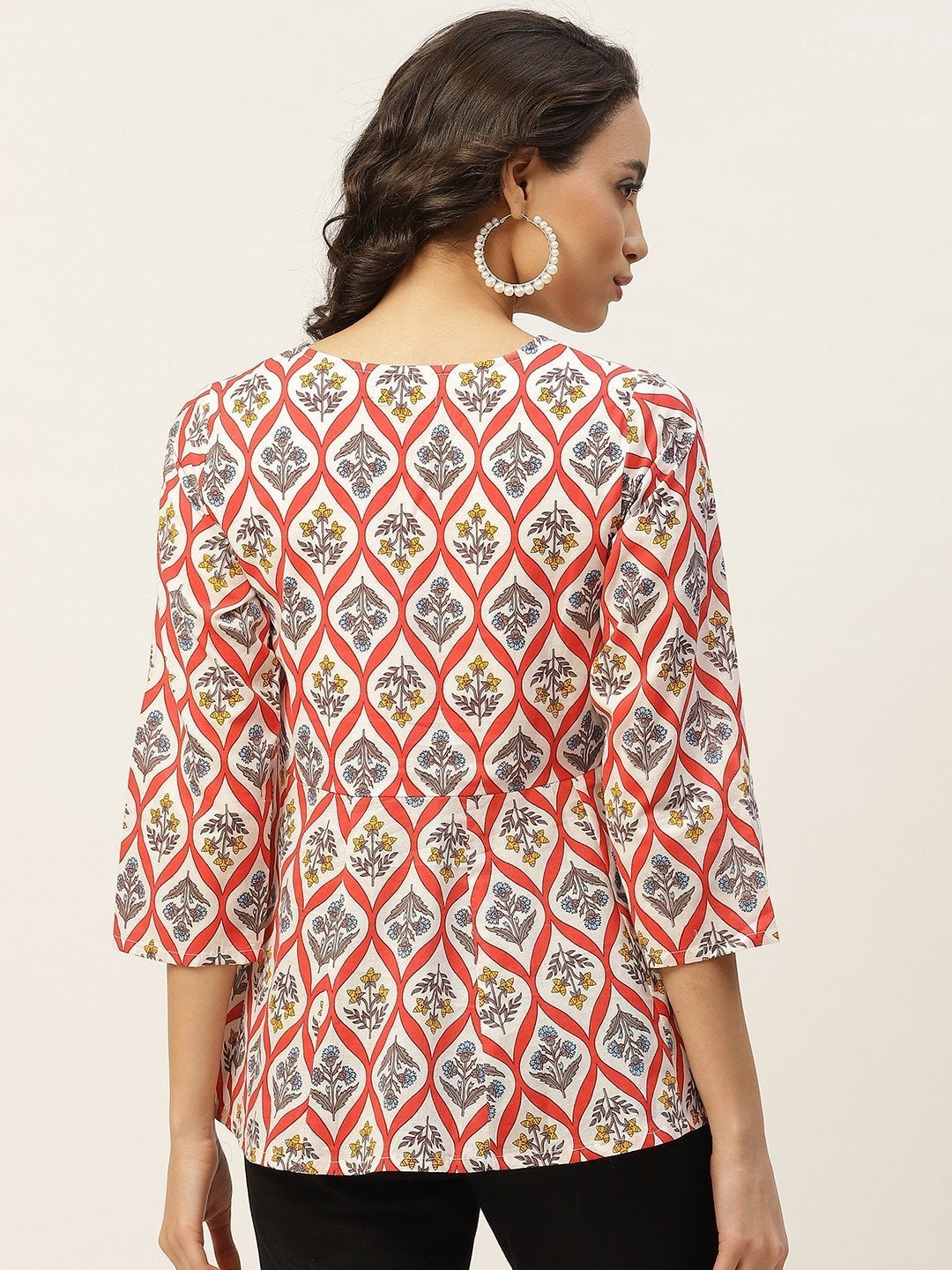Women's Red Floral Wrap Anarkal