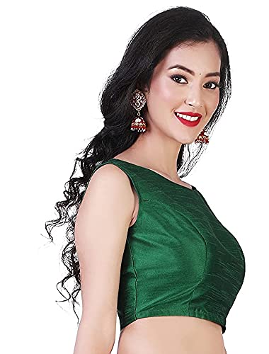 Women's Polyester Sleeveless Saree Blouse.