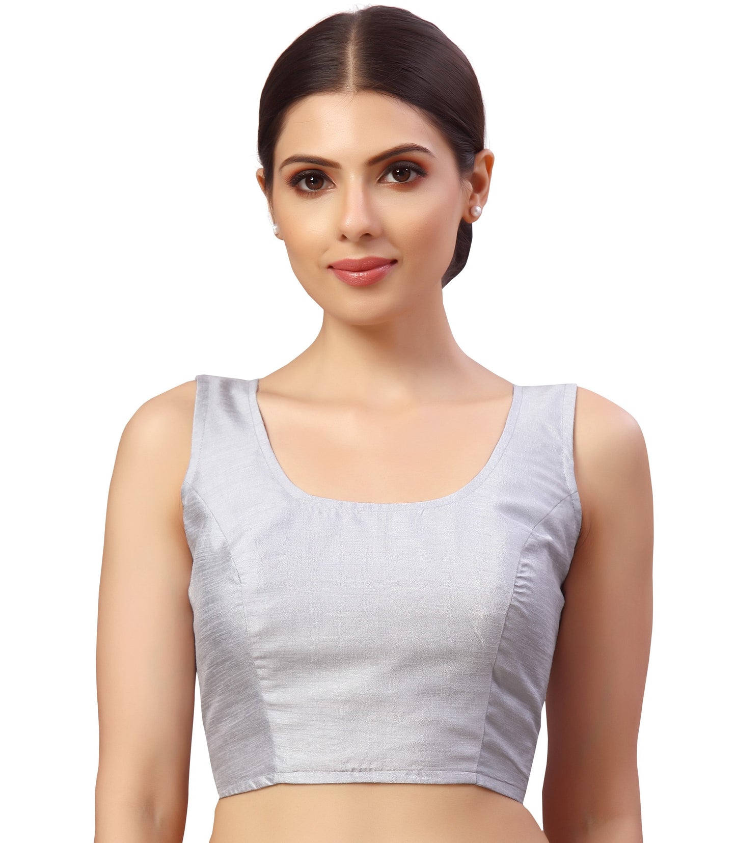 Women's Polyester Sleeveless Saree Blouse.