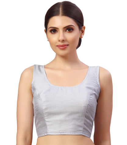 Women's Polyester Sleeveless Saree Blouse.