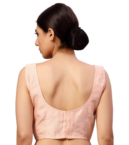 Women's Polyester Sleeveless Saree Blouse.