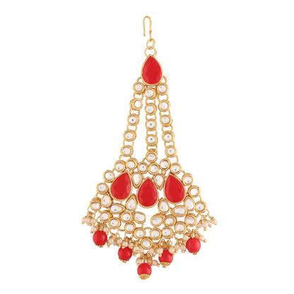Women's 18k-gold-plated-beautiful-long-pearl-kundan-jhumar-passa-6