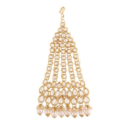 Women's 18k-gold-plated-beautiful-long-pearl-kundan-jhumar-passa-6