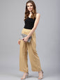 Women's Rayon Embellished Wide-Leg Palazzo