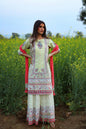 Women's Cambric Printed Straight Kurta Palazzo Dupatta Set