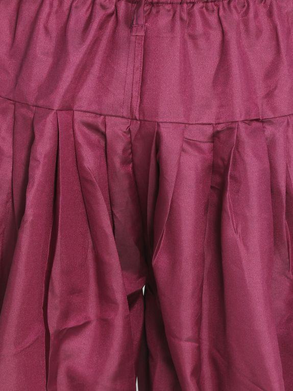 Men's Purple Silk Blend Dhoti