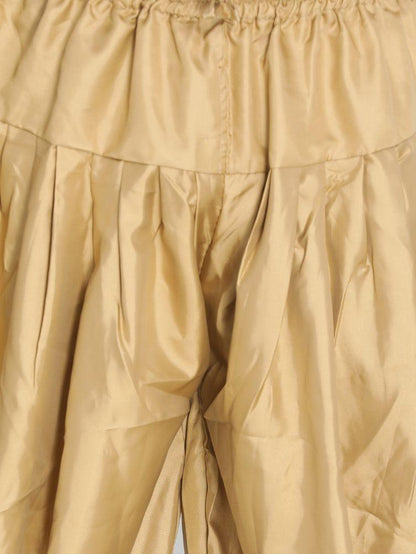 Men's Gold Silk Blend Dhoti
