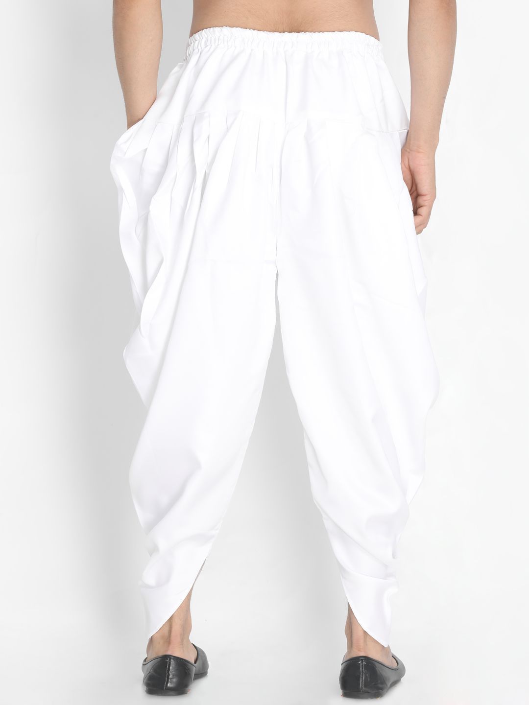 Men's White Silk Blend Dhoti
