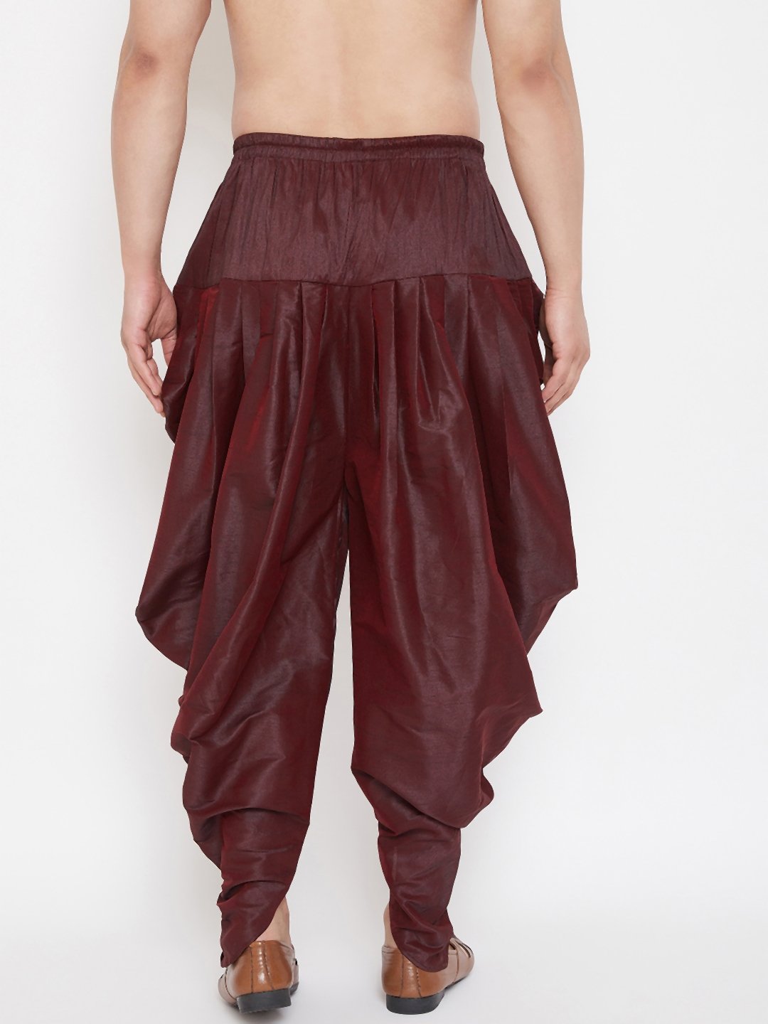 Men's Wine Cowl Dhoti