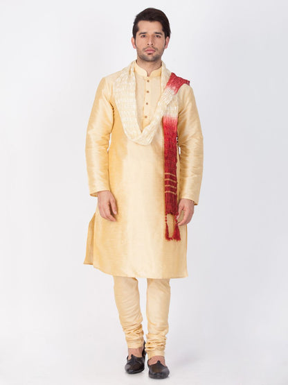 Men's Beige Viscose Dupatta