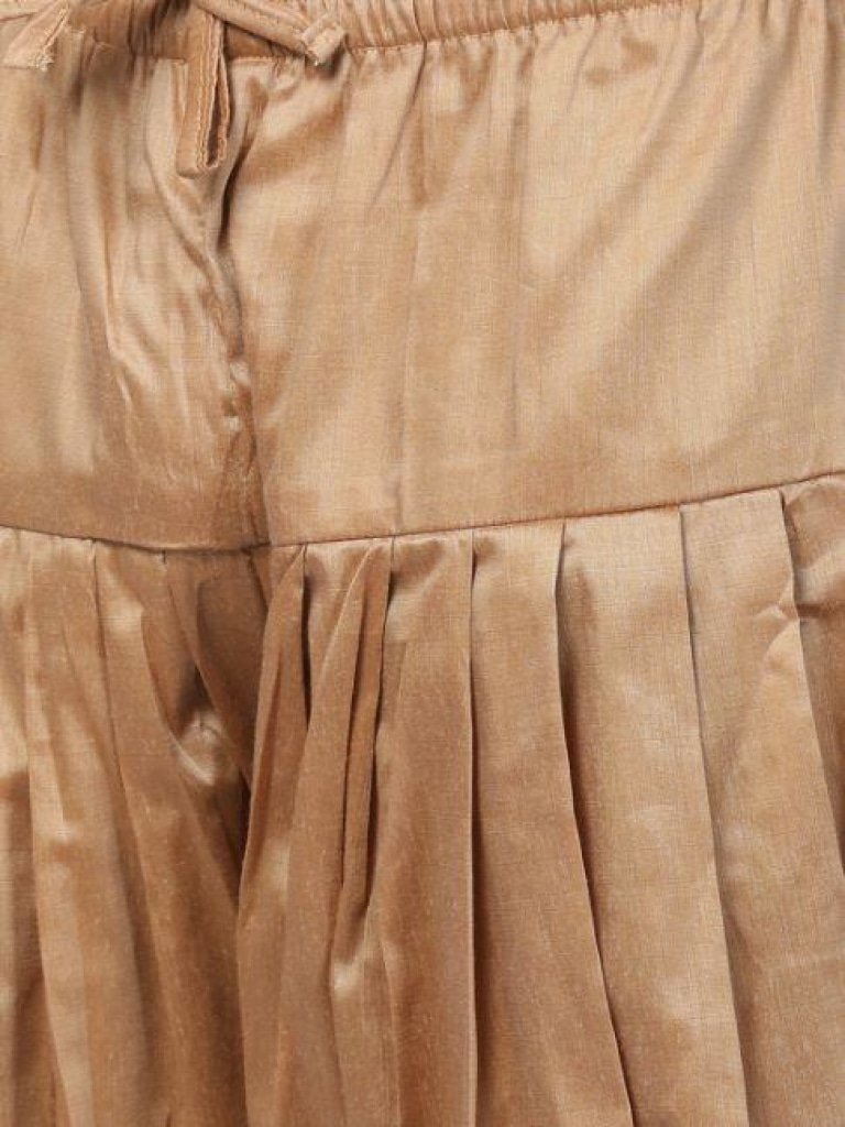 Men's Beige Silk Blend Sherwani Set