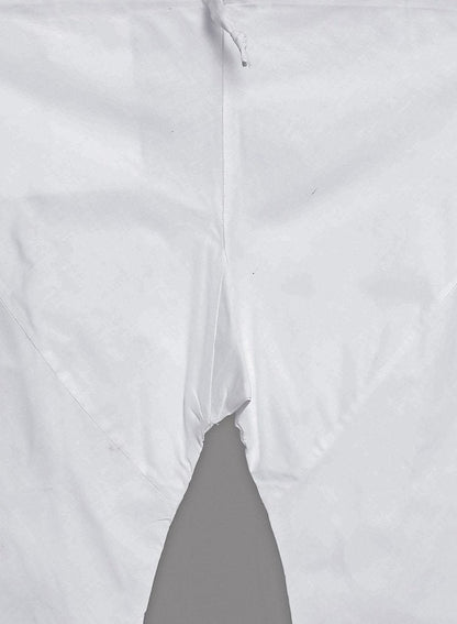 Men's White Cotton Blend Kurta, Ethnic Jacket and Pyjama Set