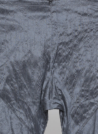 Men's Grey Cotton Silk Blend Kurta, Ethnic Jacket and Pyjama Set