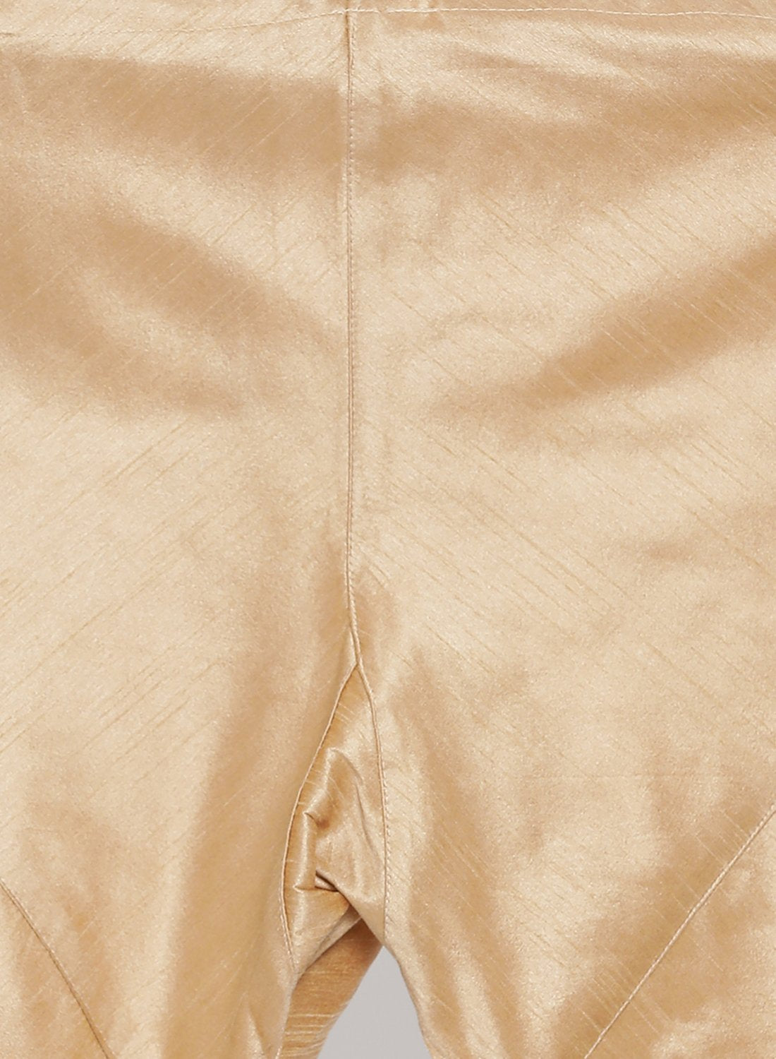 Men's Gold Cotton Silk Blend Kurta, Ethnic Jacket and Pyjama Set