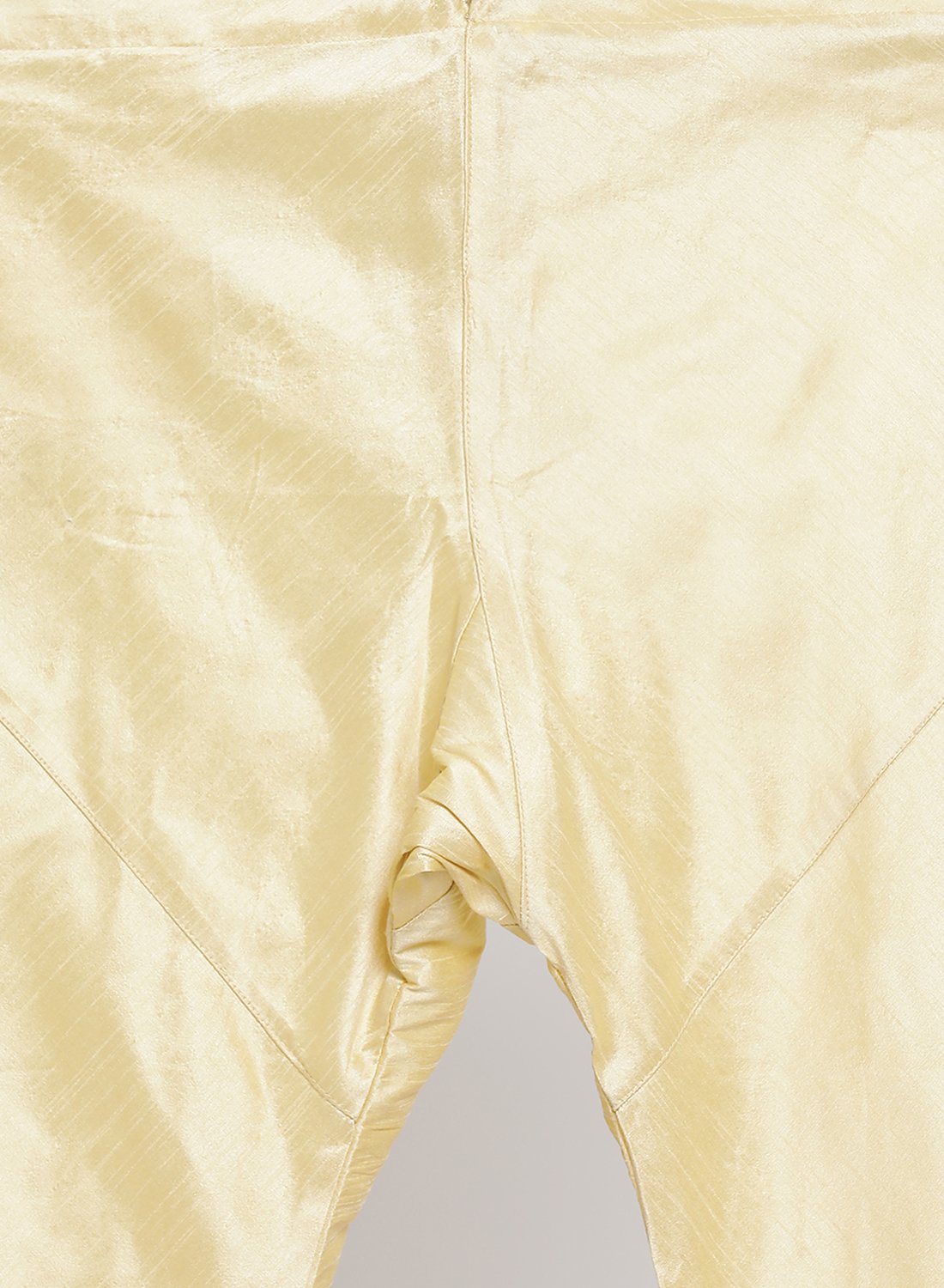 Men's Gold Cotton Silk Blend Kurta, Ethnic Jacket and Pyjama Set