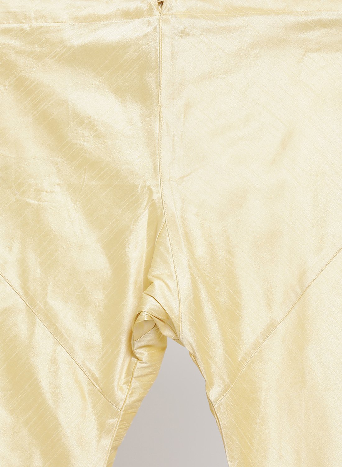 Men's Gold Cotton Silk Blend Kurta, Ethnic Jacket and Pyjama Set