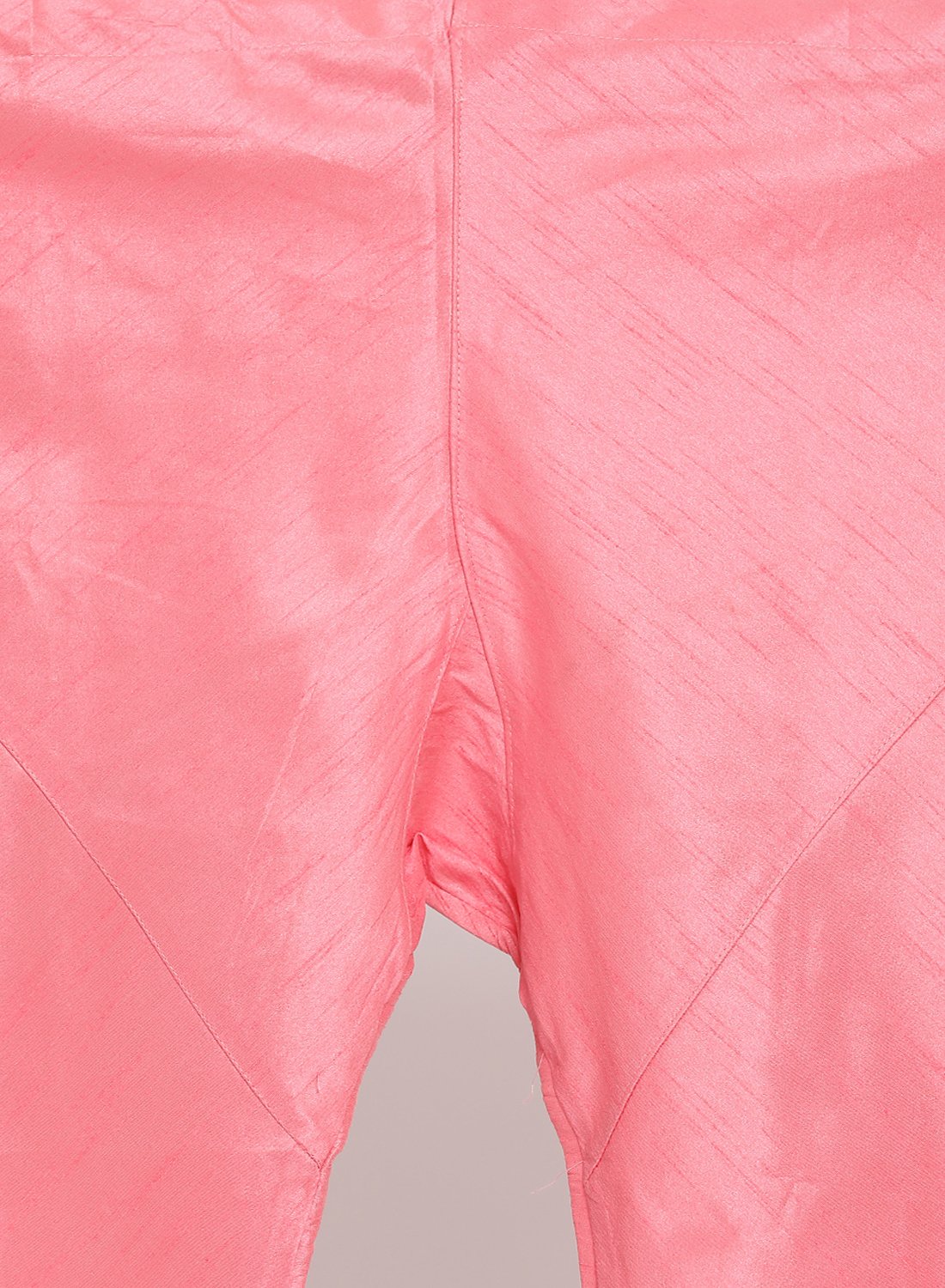 Men's Pink Cotton Silk Blend Kurta, Ethnic Jacket and Pyjama Set