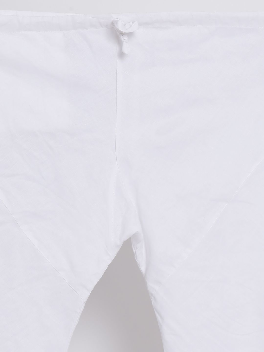 Men's White Cotton Blend Kurta, Ethnic Jacket and Pyjama Set