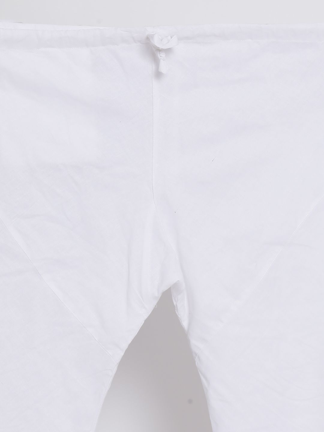Men's White Cotton Blend Kurta, Ethnic Jacket and Pyjama Set