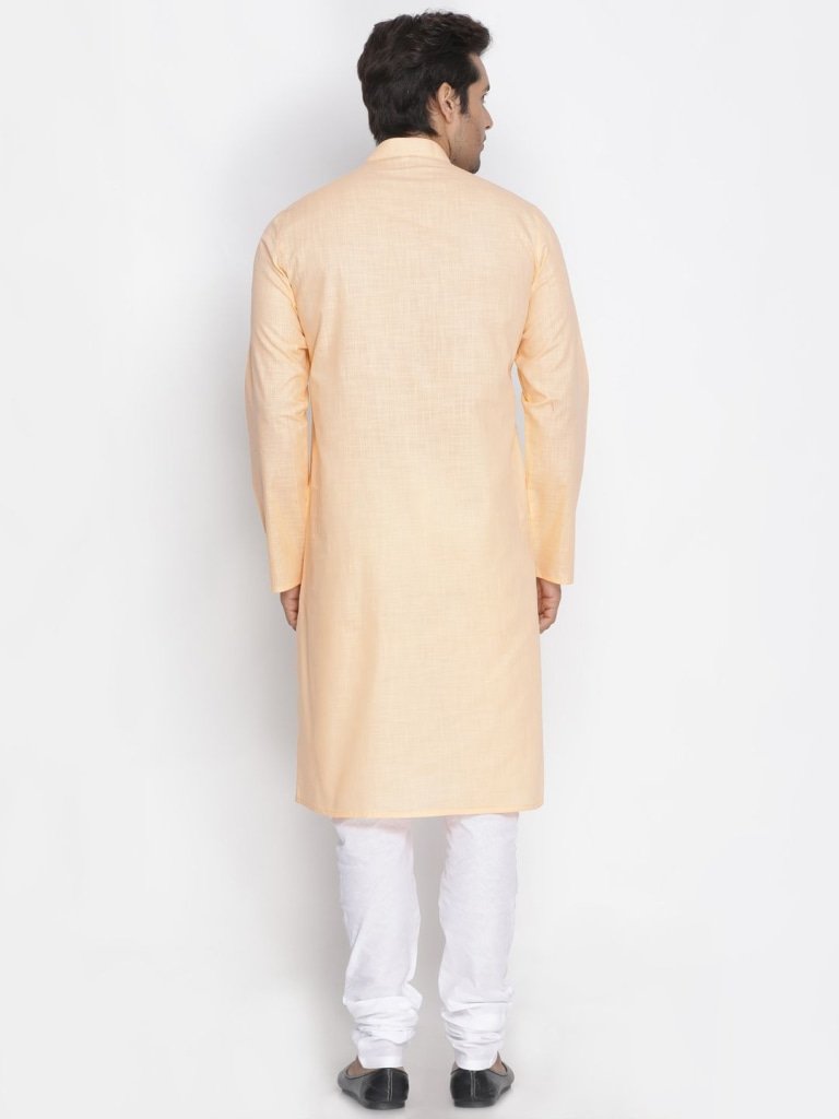 Men's Beige Cotton Kurta and Pyjama Set