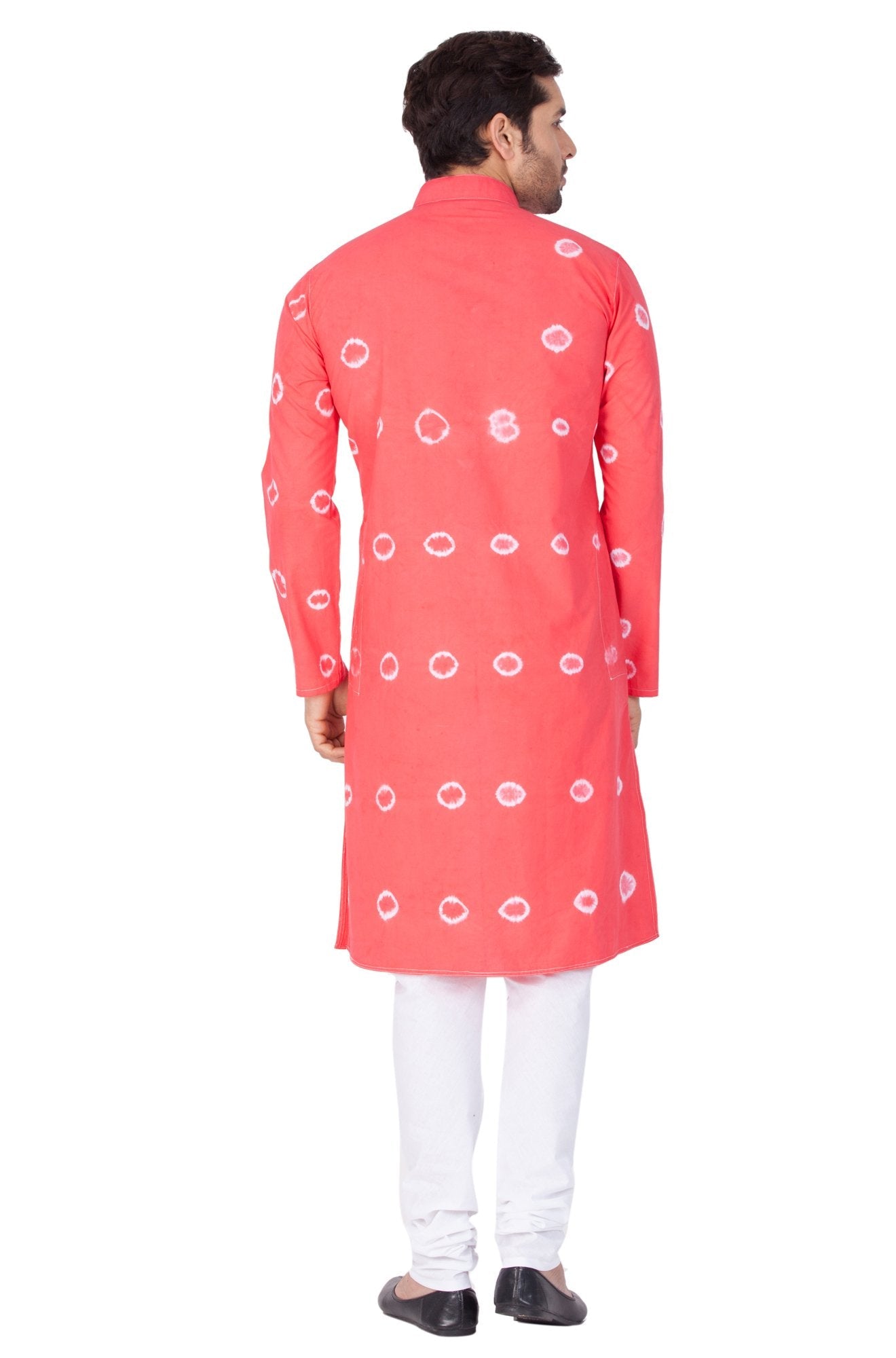 Men's Pink Cotton Kurta and Pyjama Set