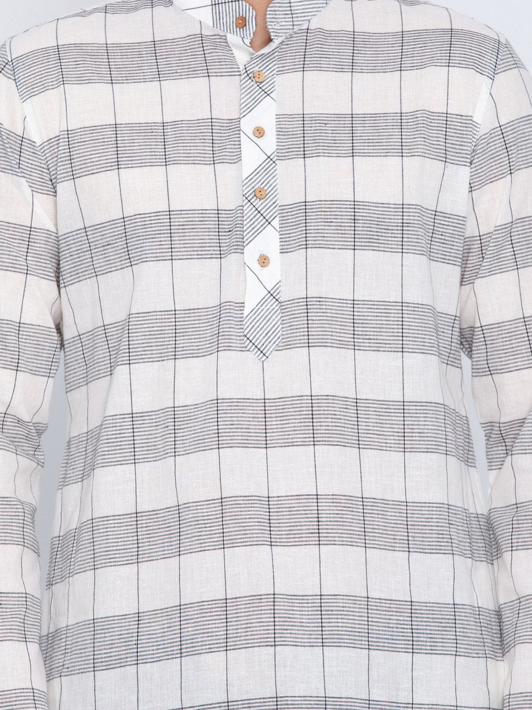 Men's White Cotton Kurta