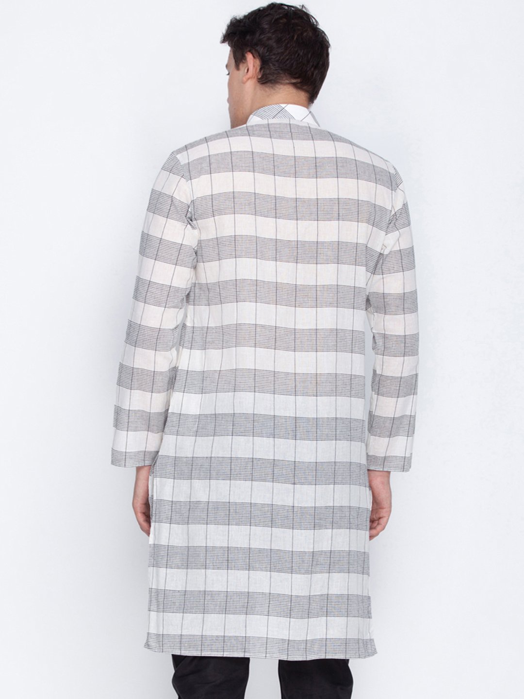 Men's White Cotton Kurta