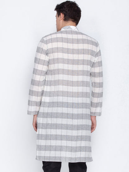 Men's White Cotton Kurta