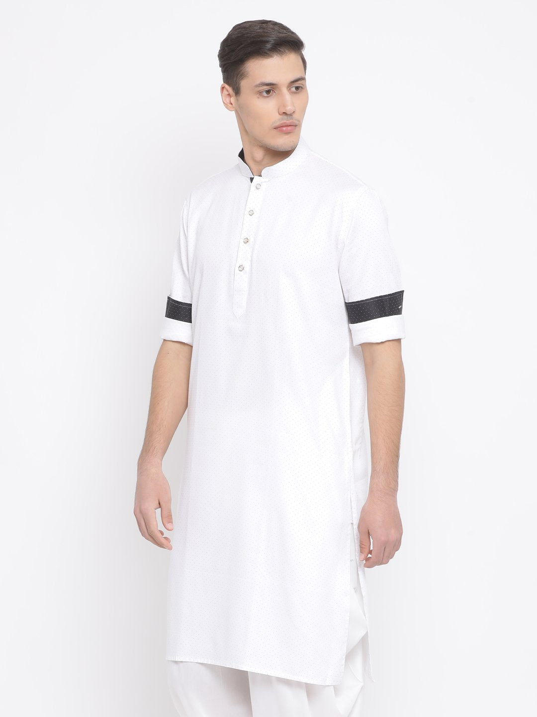 Men's White Cotton Kurta