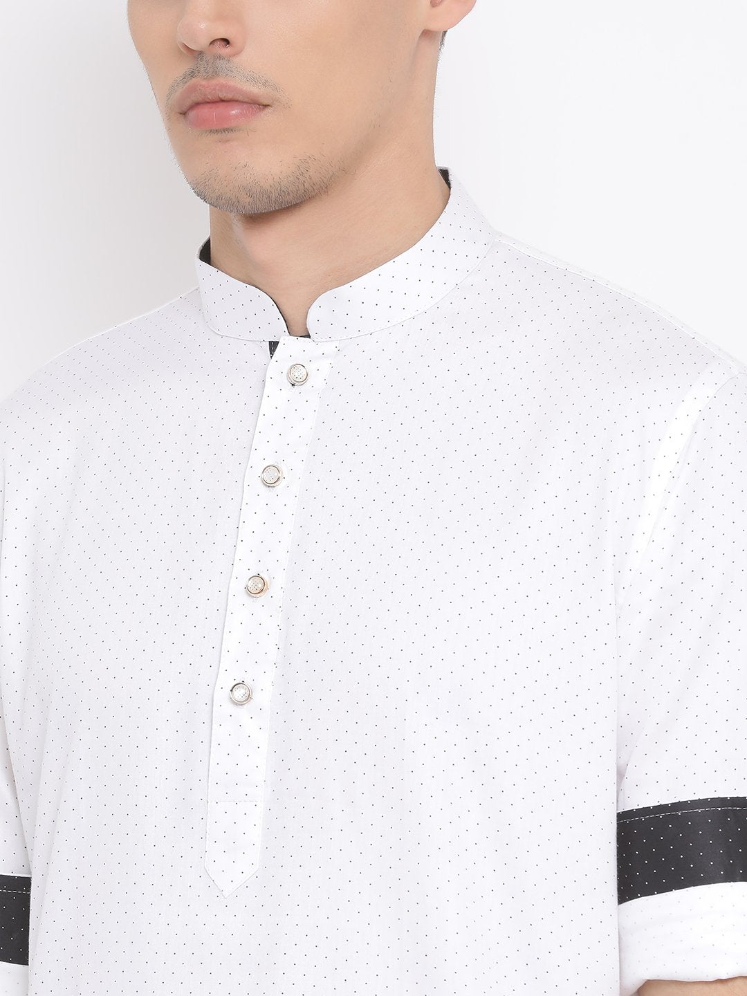 Men's White Cotton Kurta