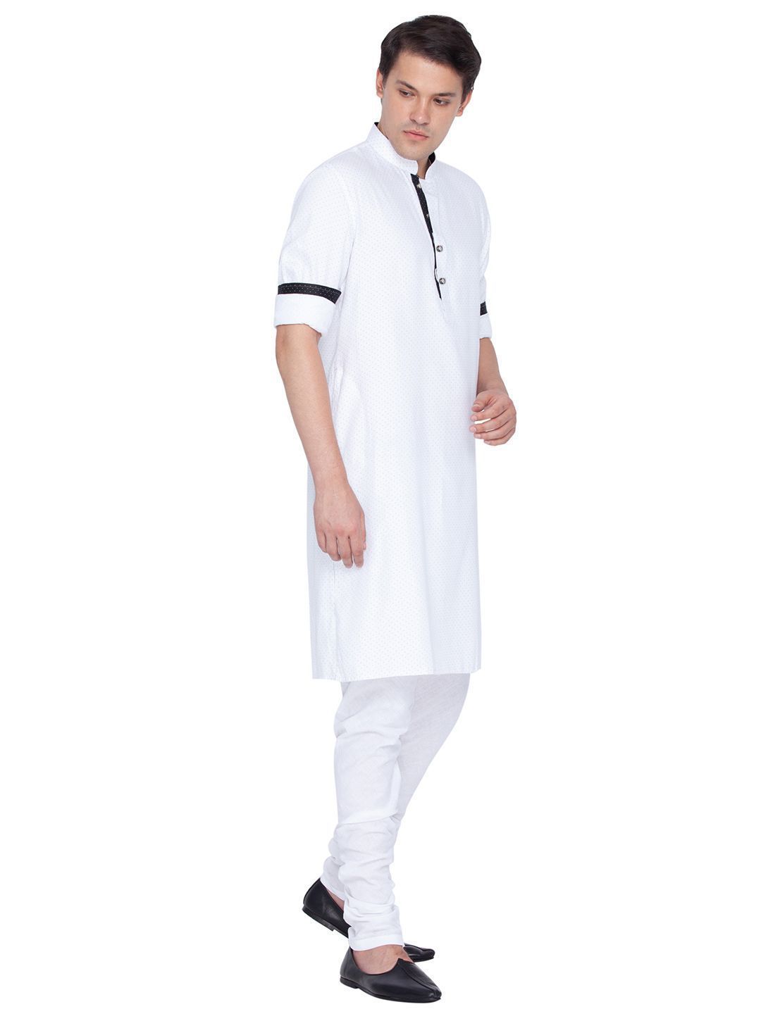 Men's White Cotton Kurta