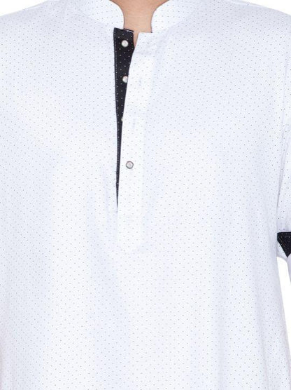 Men's White Cotton Kurta