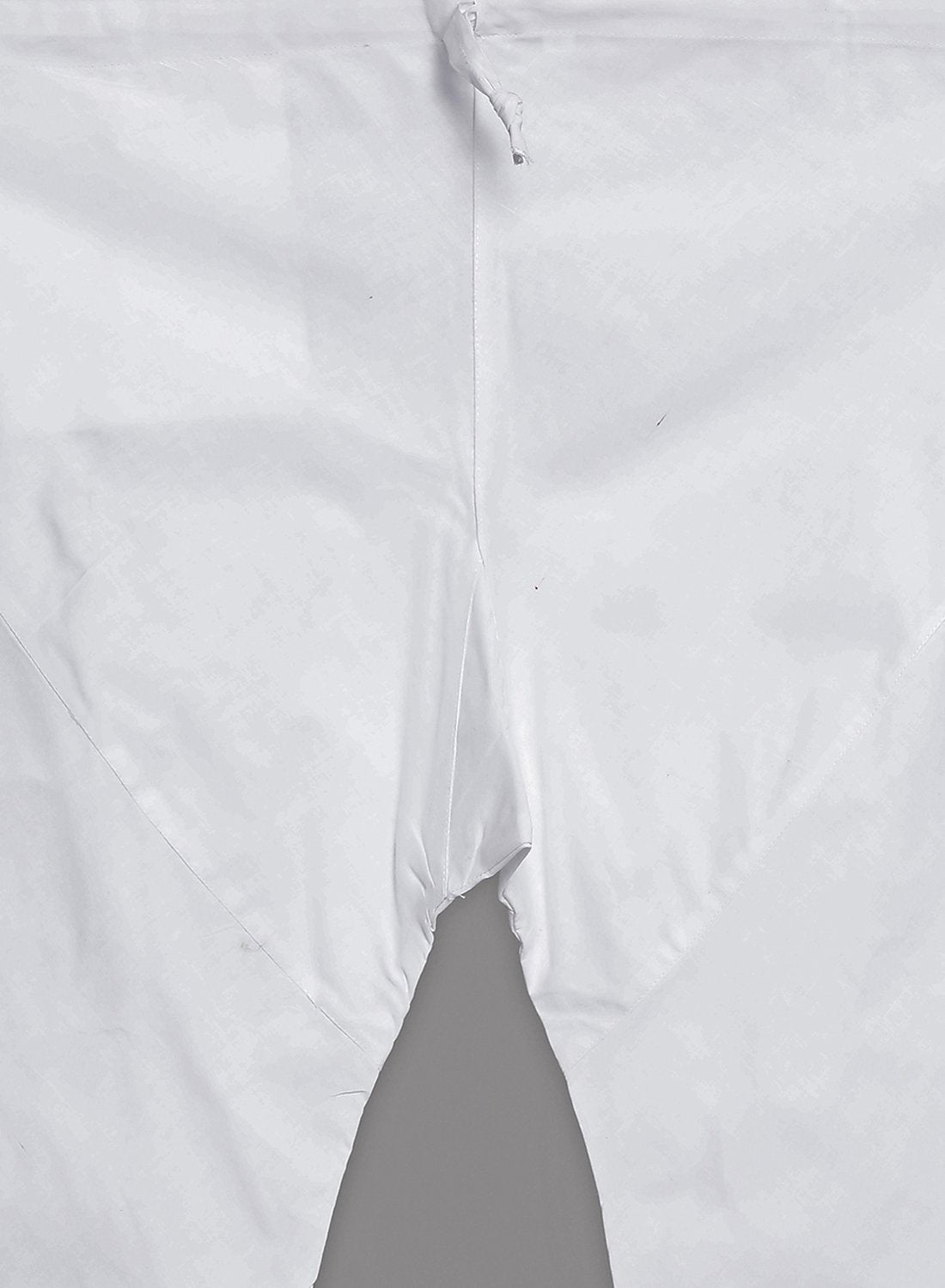 Men's White Cotton Blend Kurta and Pyjama Set
