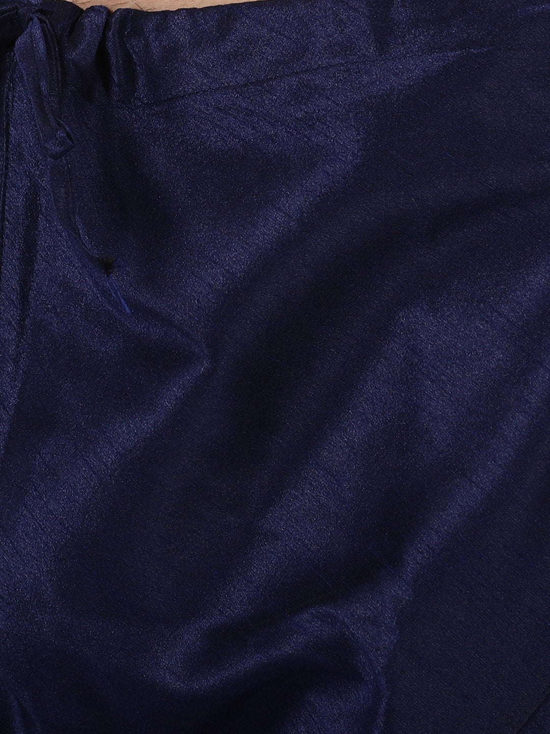 Men's Light Blue Cotton Silk Blend Kurta and Pyjama Set