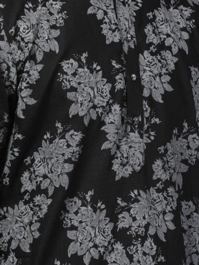 Men's Black Cotton Kurta