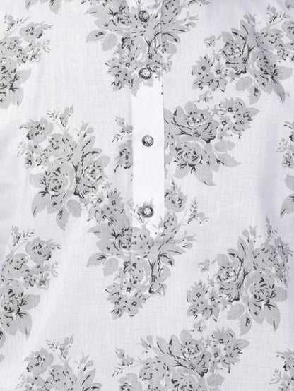 Men's White Cotton Kurta