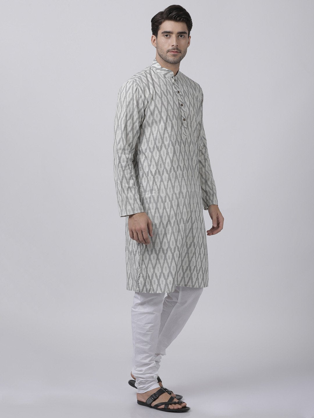 Men's White Pure Cotton Kurta and Pyjama Set