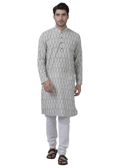 Men's White Pure Cotton Kurta and Pyjama Set