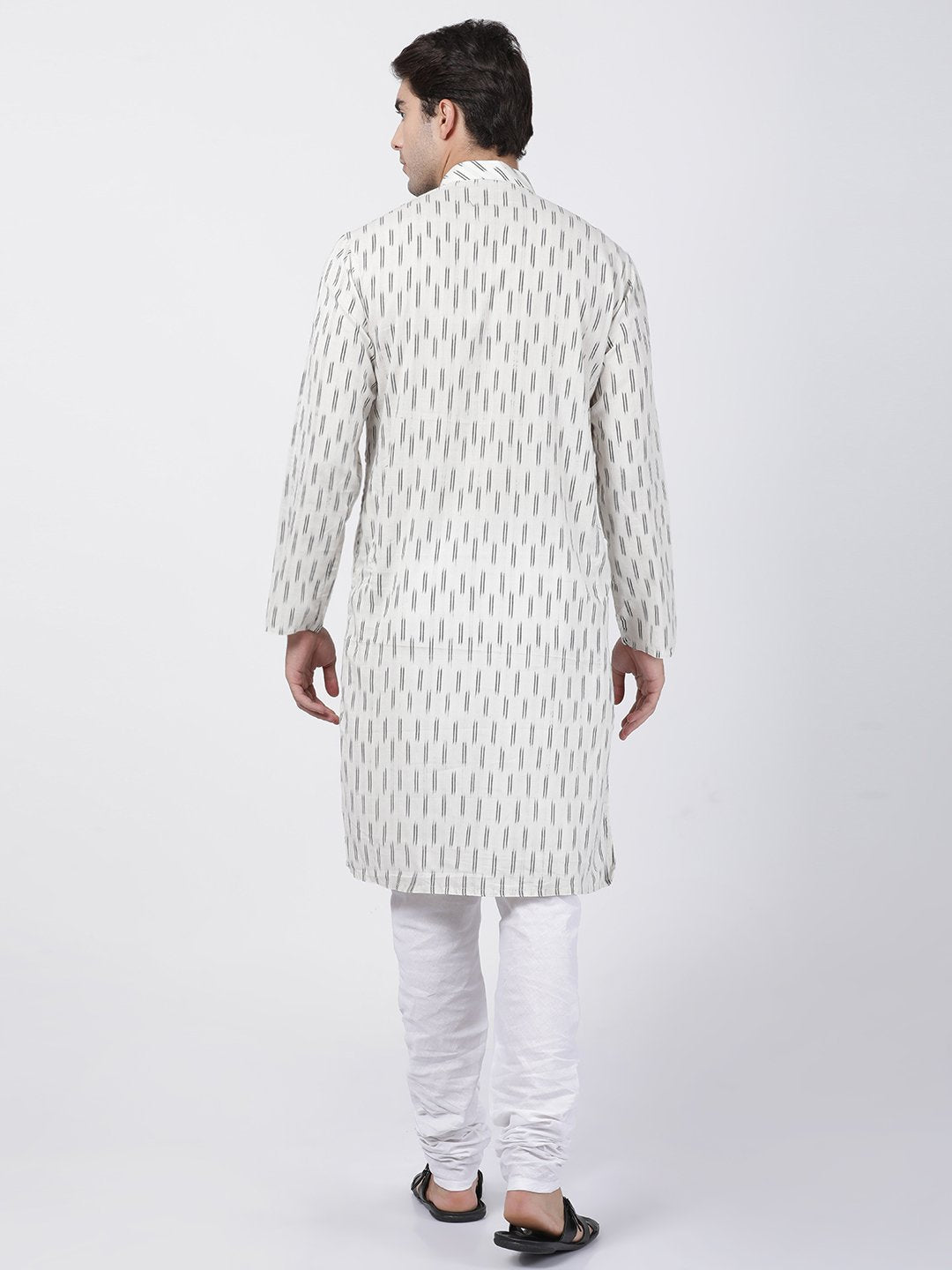 Men's White Pure Cotton Kurta and Pyjama Set