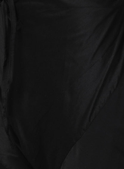 Men's Black Cotton Silk Blend Kurta and Pyjama Set