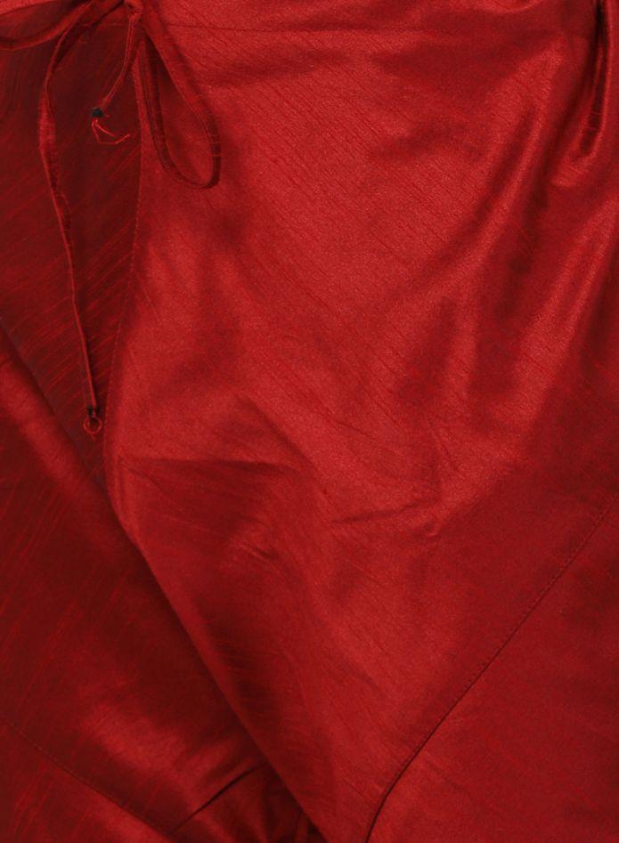 Men's Gold Cotton Silk Blend Kurta and Pyjama Set